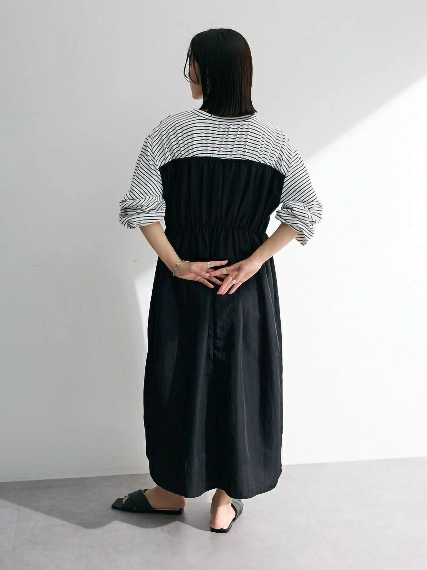 Kamari Shirred Docking Dress