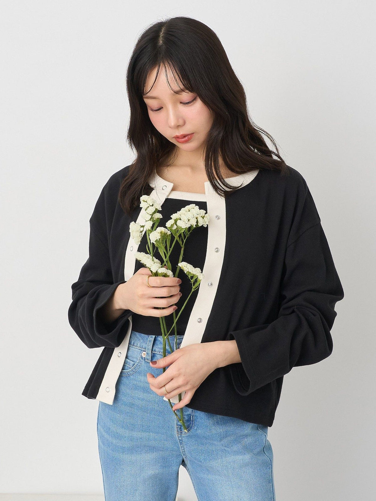 Kanzan Ribbed Cardigan Set