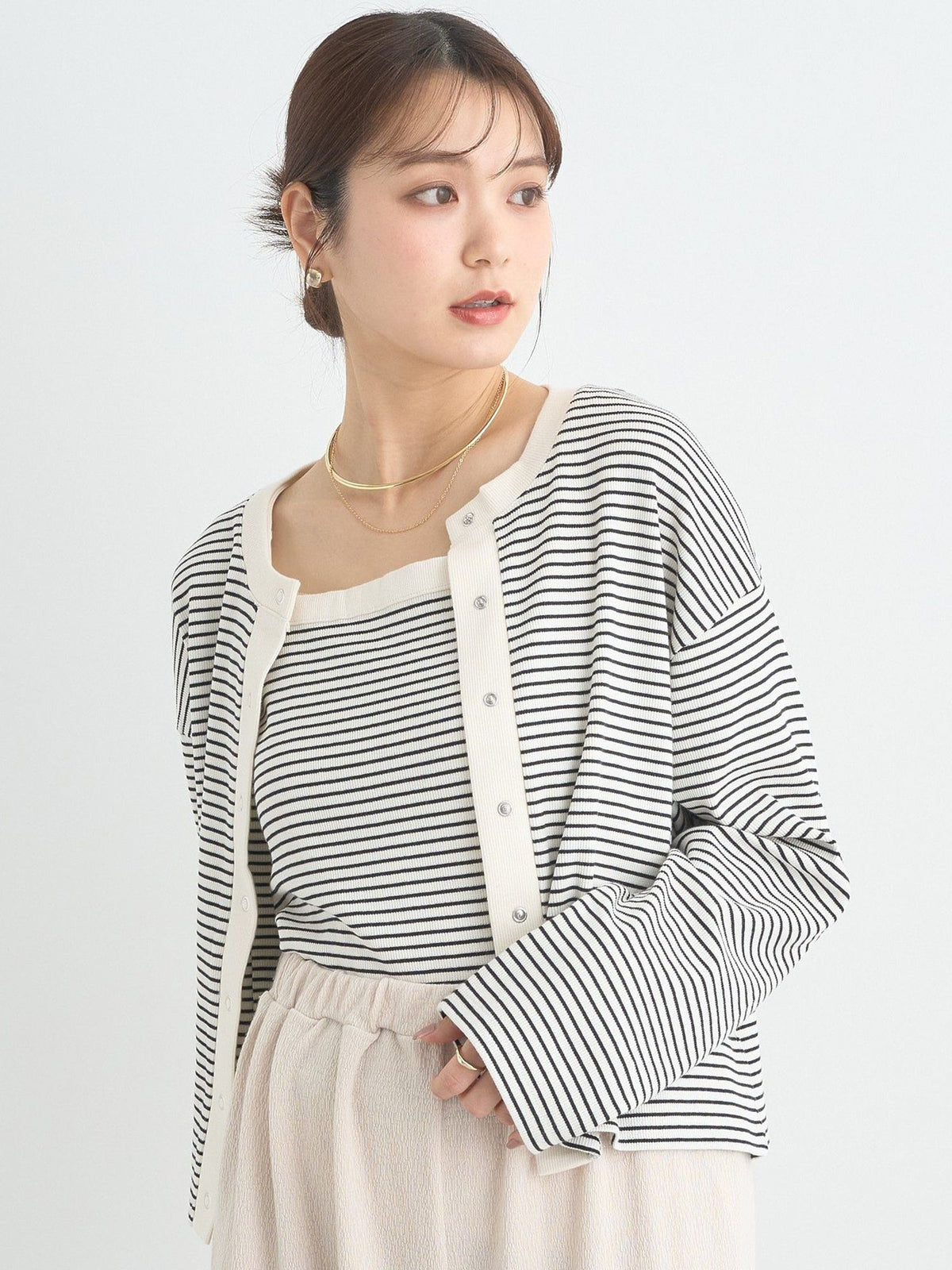 Kanzan Ribbed Cardigan Set