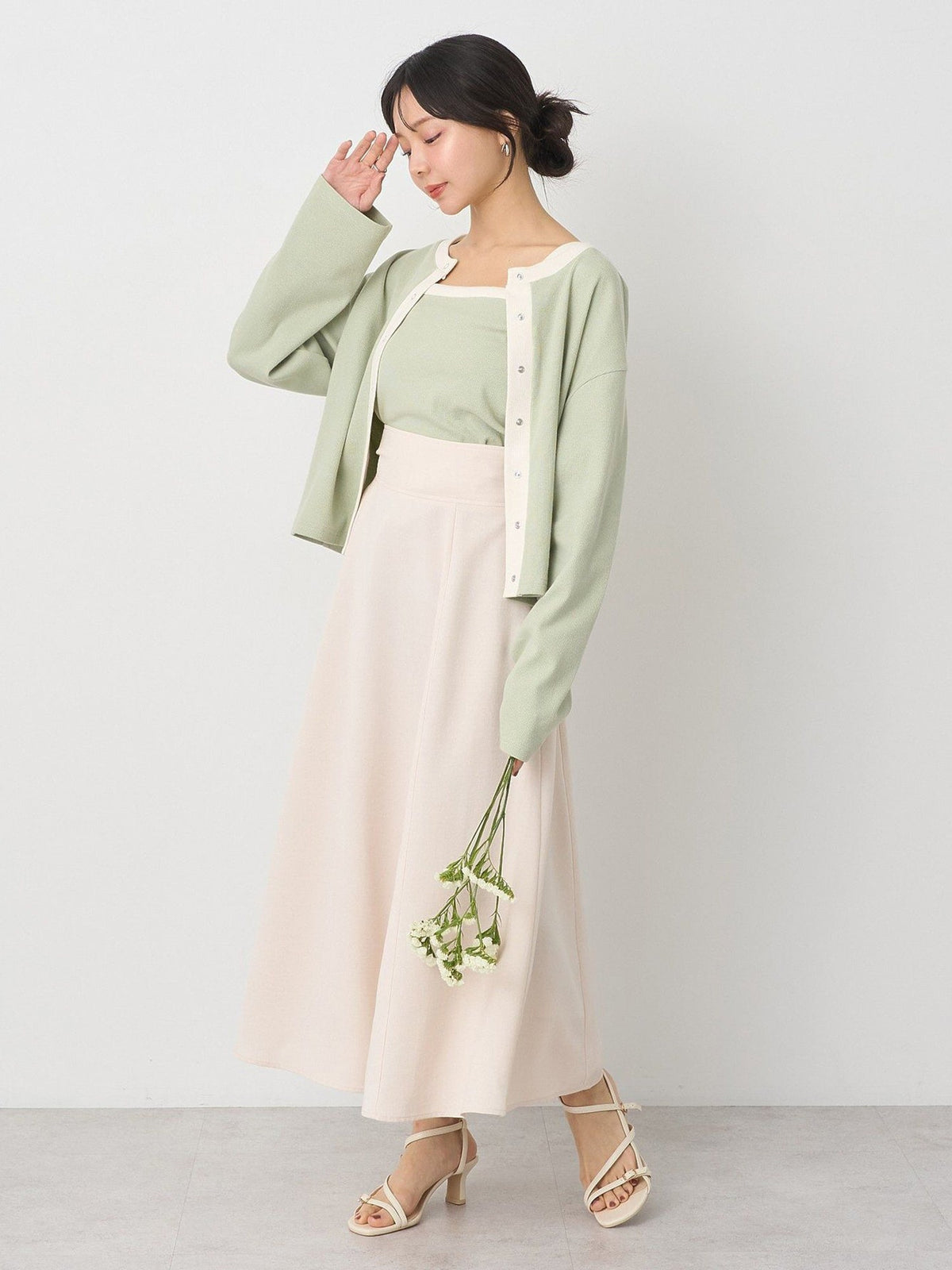 Kanzan Ribbed Cardigan Set