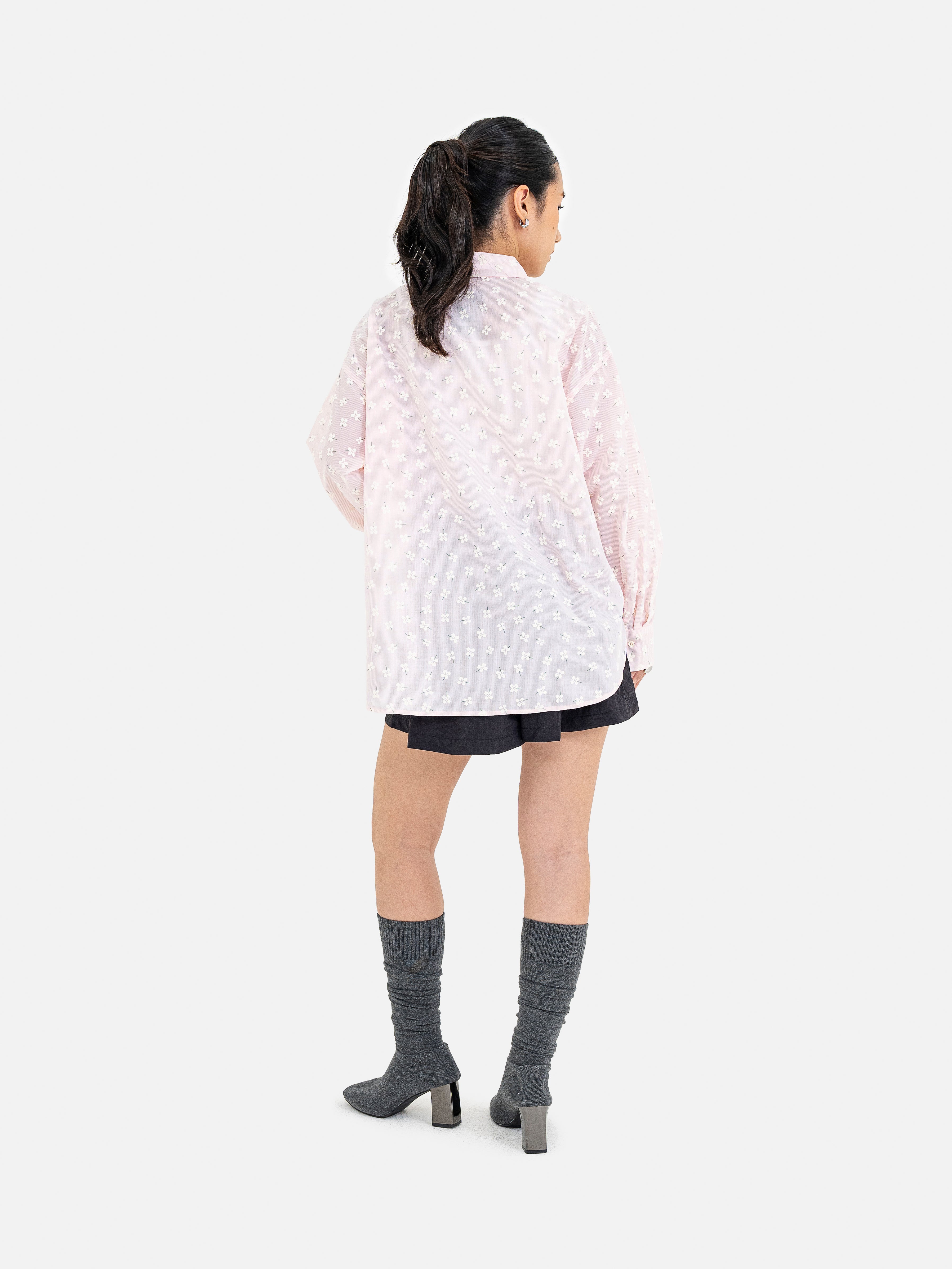 Kazuha Flower Print Shirt