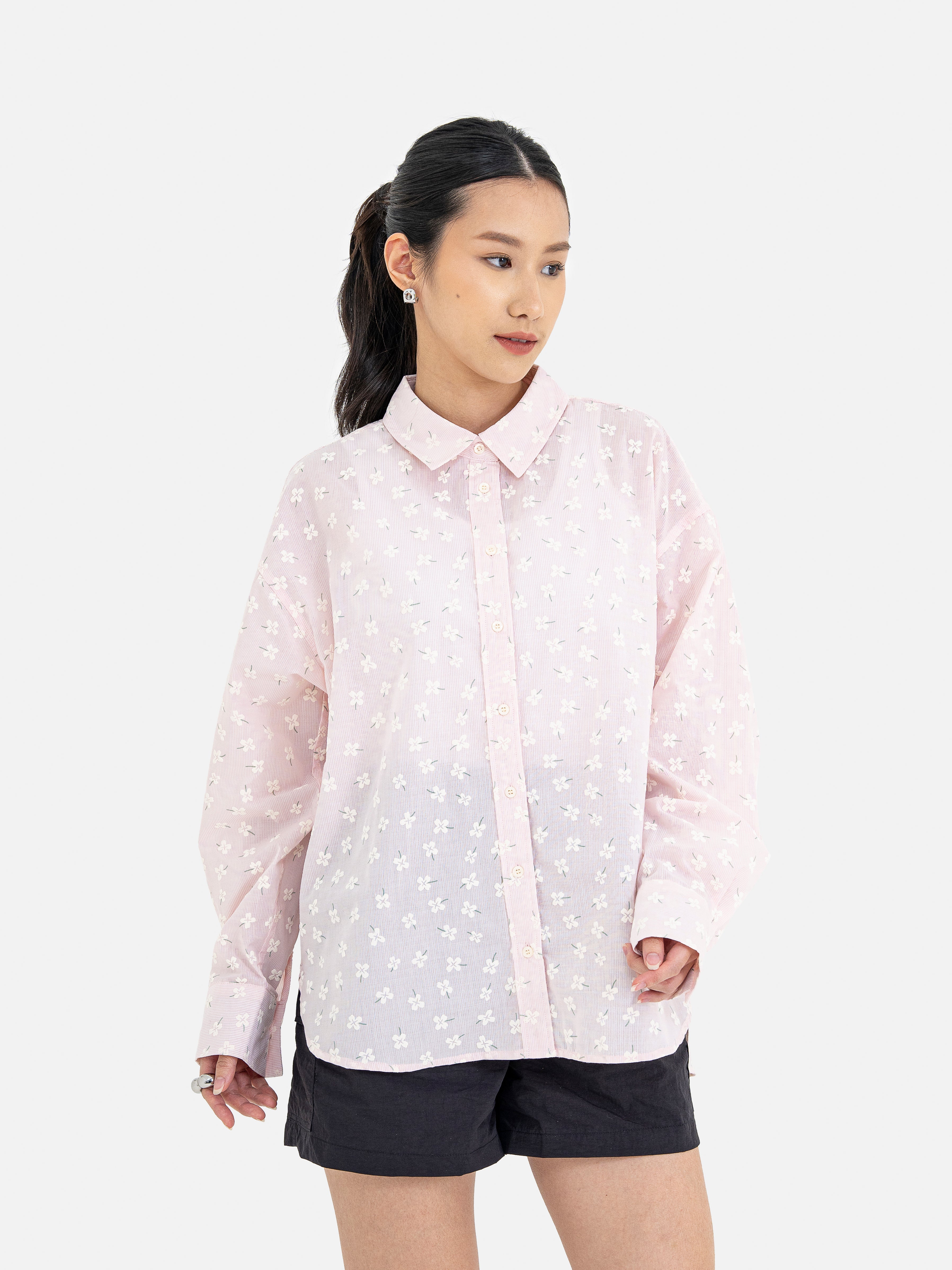Kazuha Flower Print Shirt