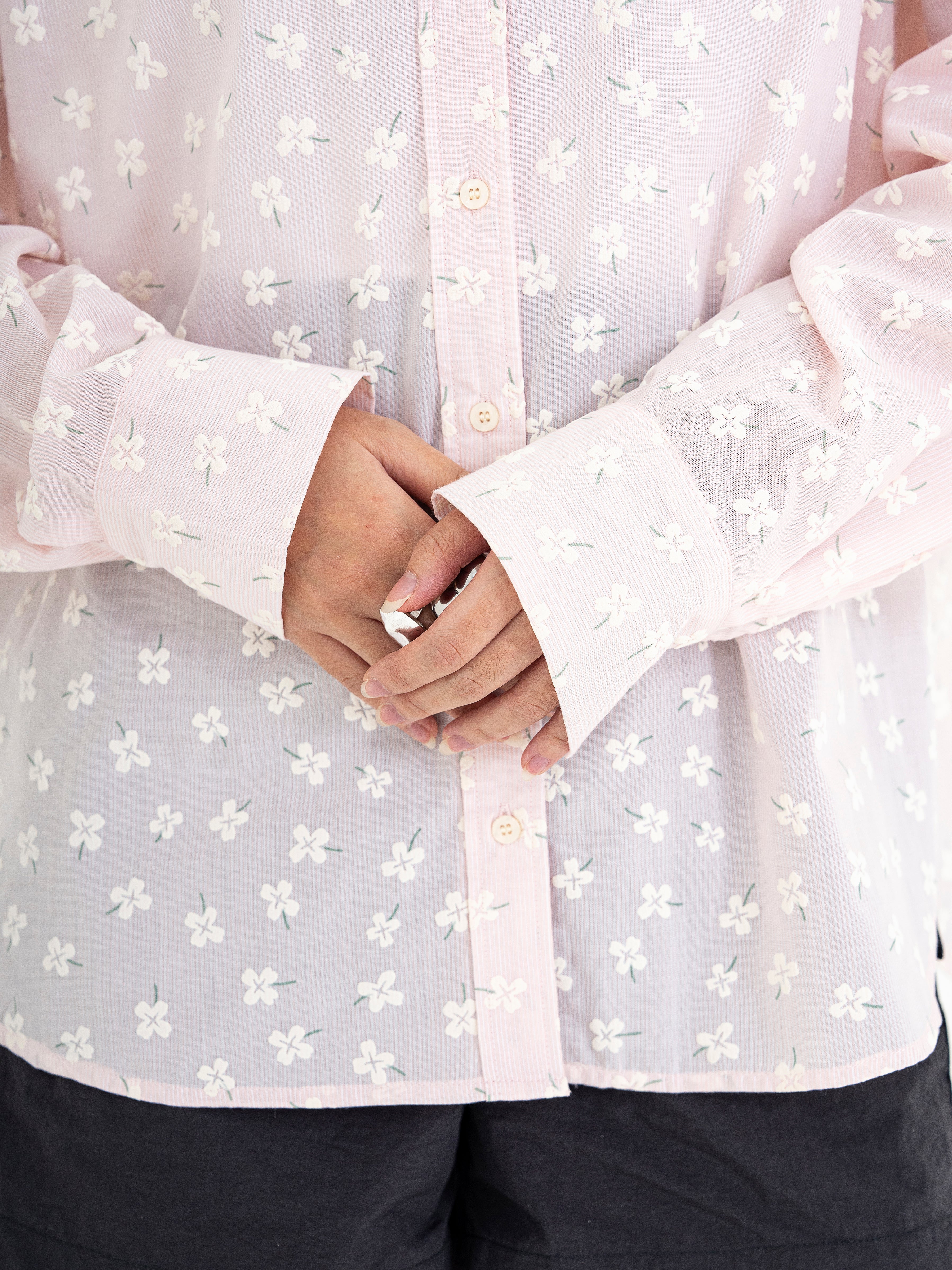 Kazuha Flower Print Shirt
