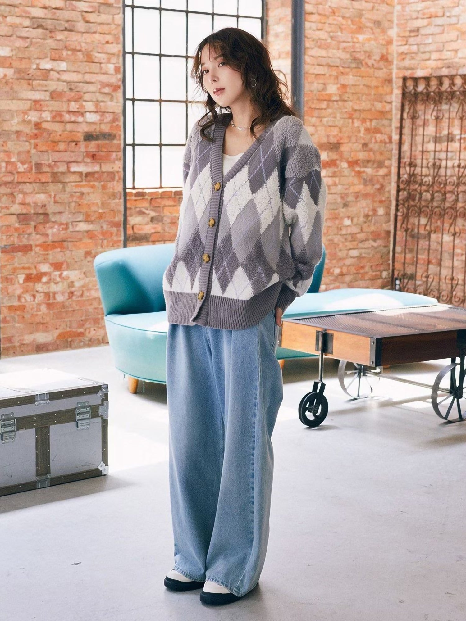 Kenzi Tuck Hook Denim Pants