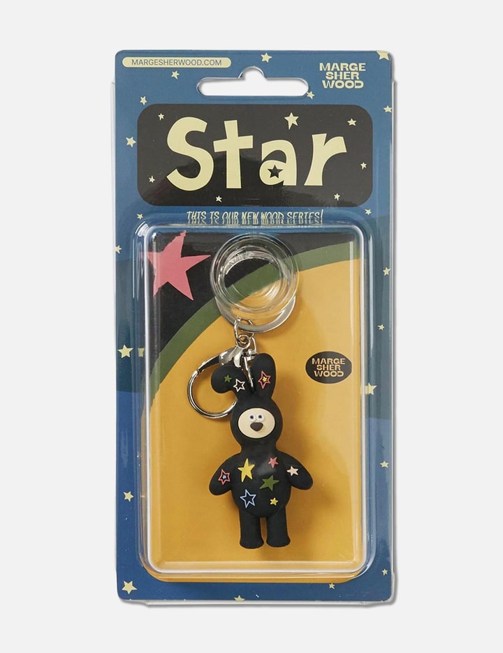 WOOD_star keyring