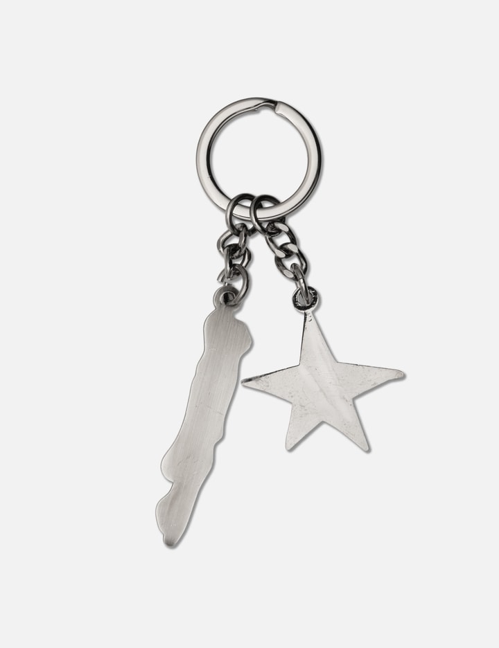 Hank Key Ring 004 - Red Star Skull
