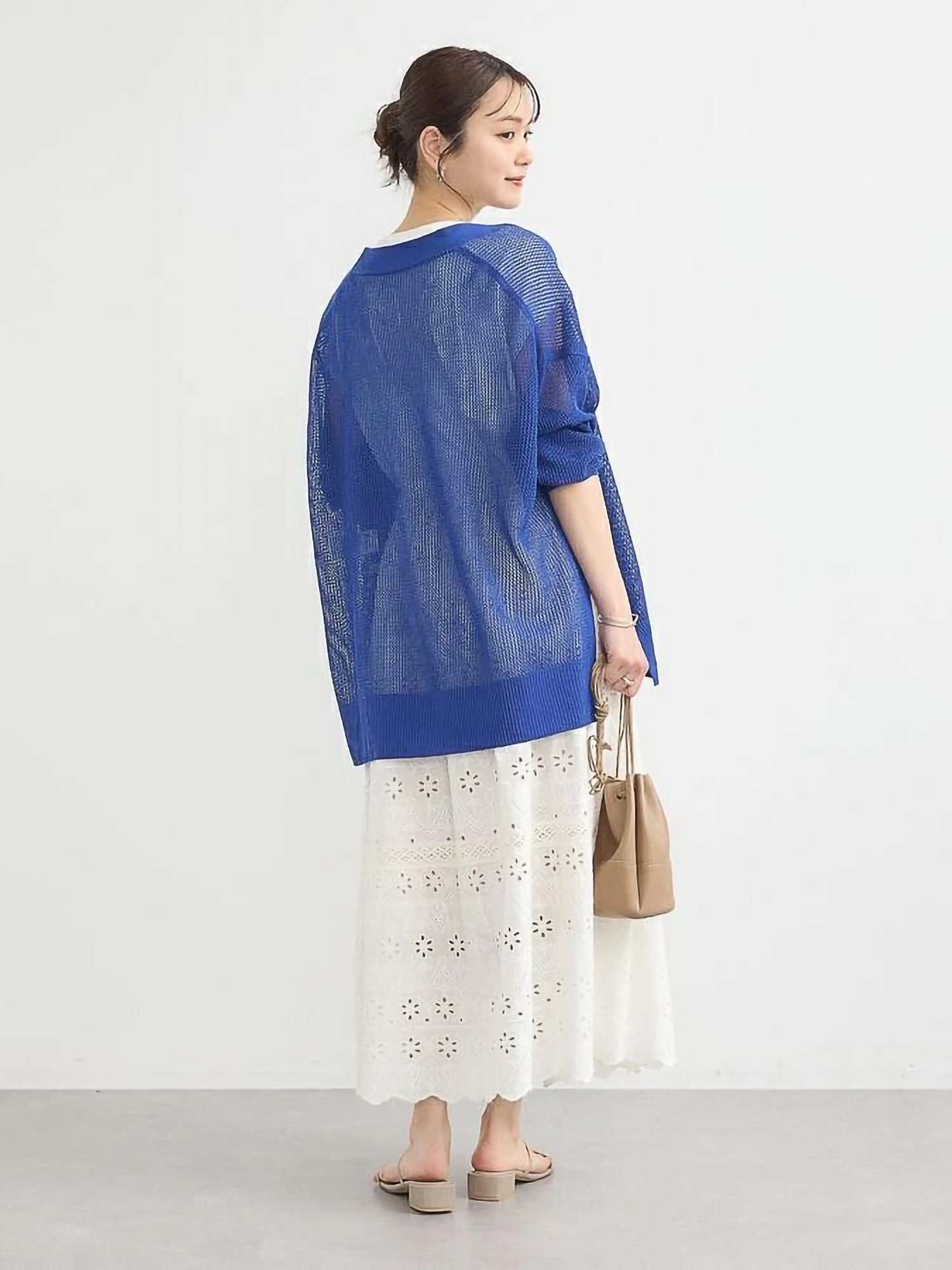 Kiomi Mesh Loose Cardigan