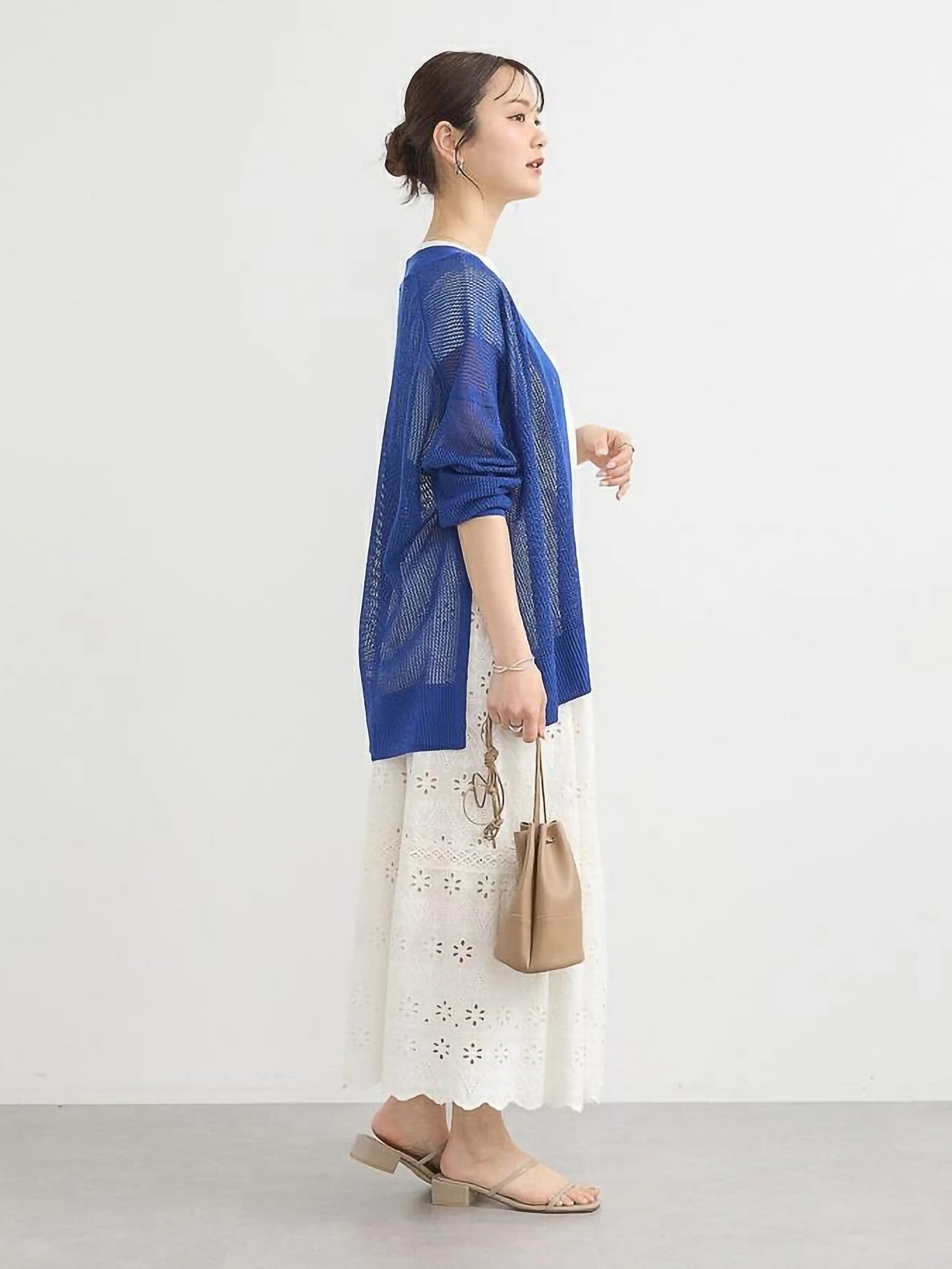 Kiomi Mesh Loose Cardigan