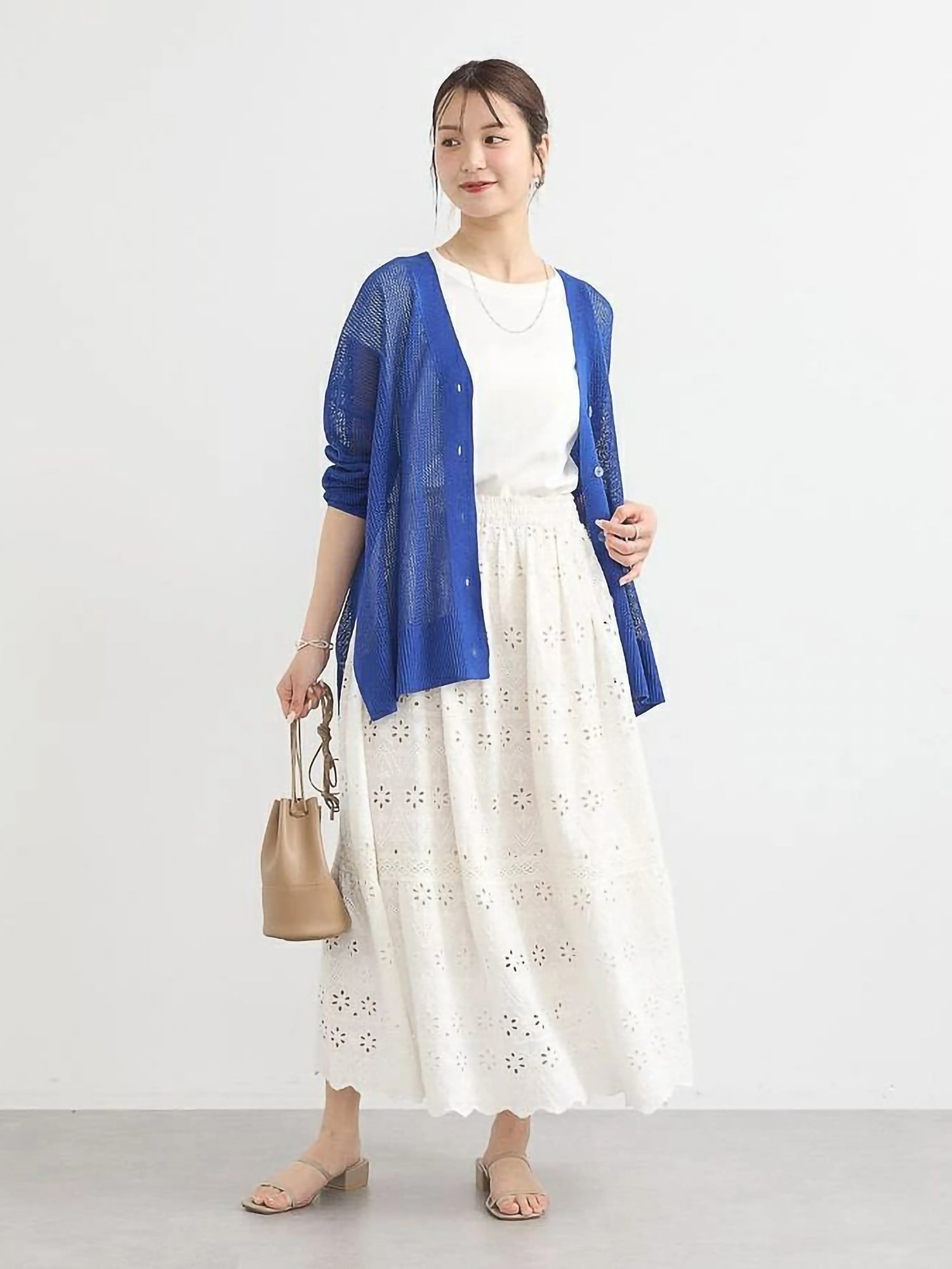 Kiomi Mesh Loose Cardigan
