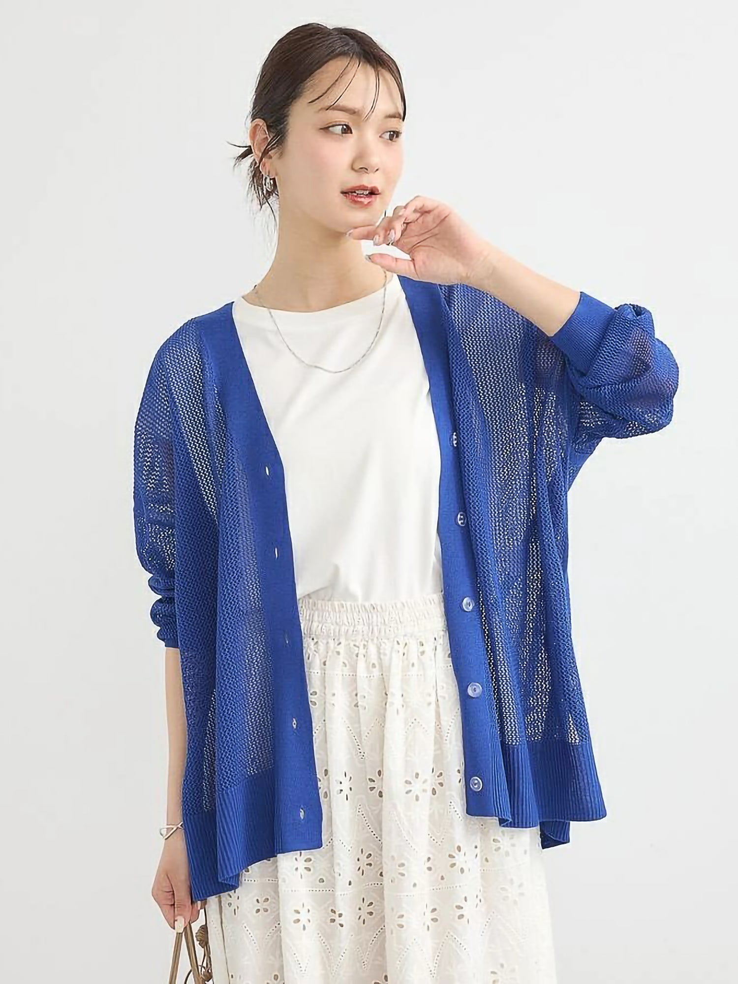 Kiomi Mesh Loose Cardigan