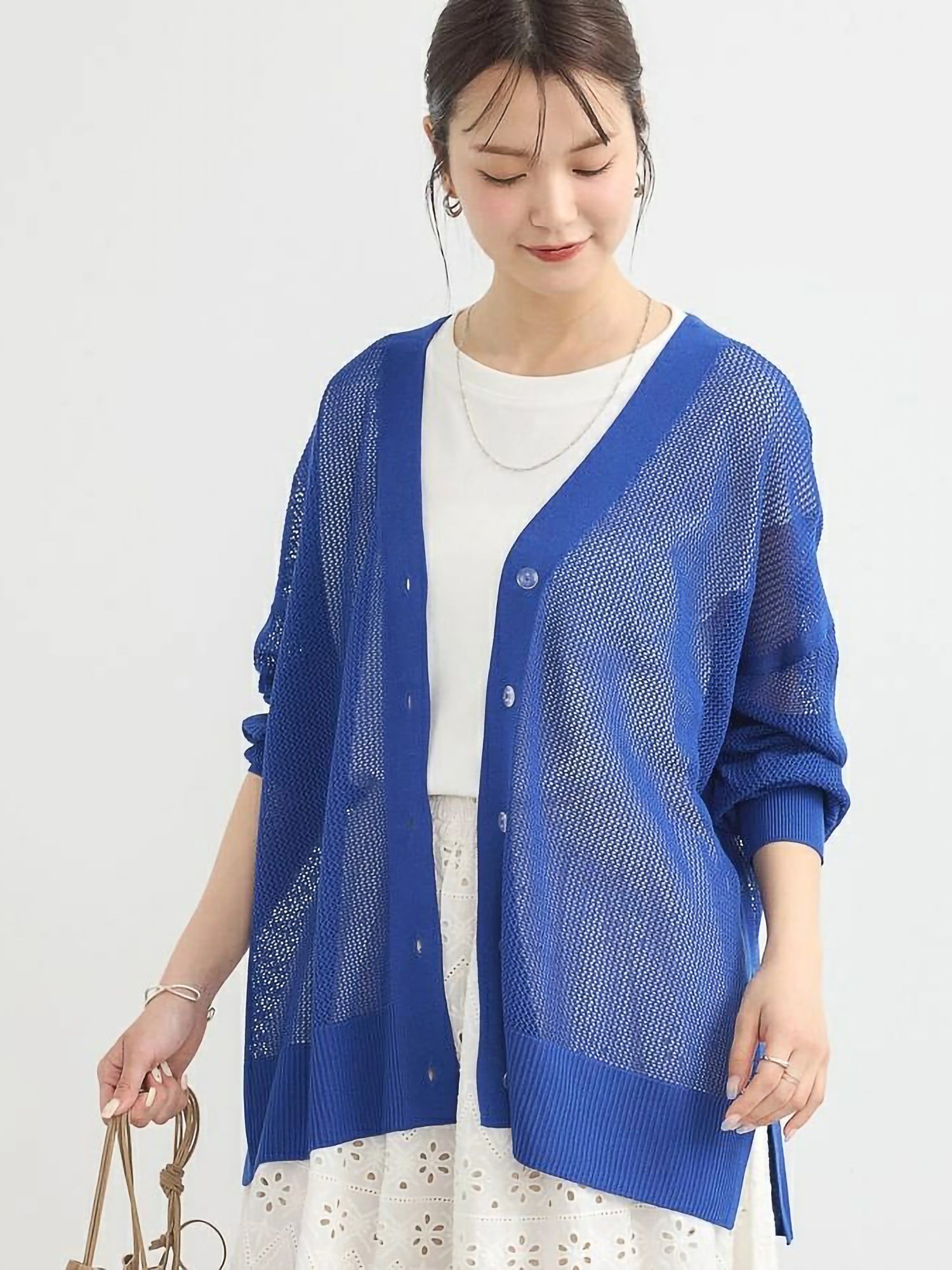 Kiomi Mesh Loose Cardigan