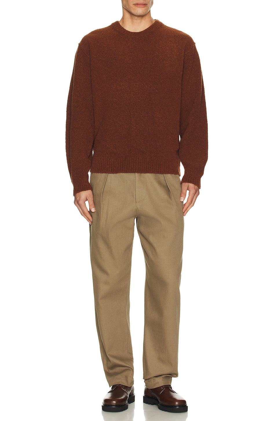 Boucle Reverse Seam Pullover