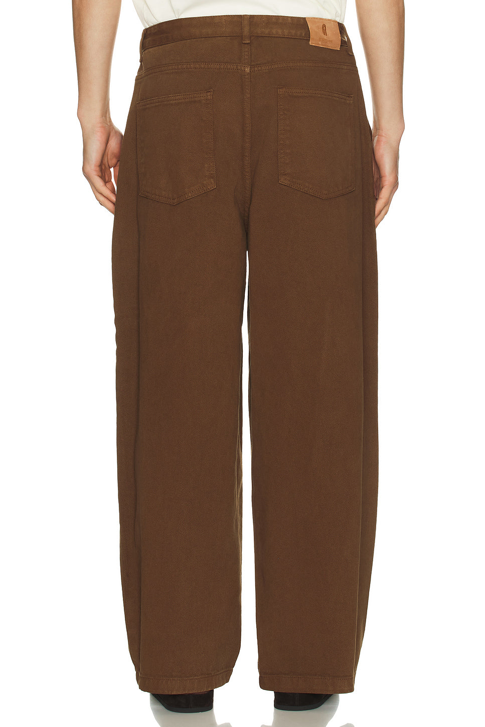 One Tuck Wide Denim Pant