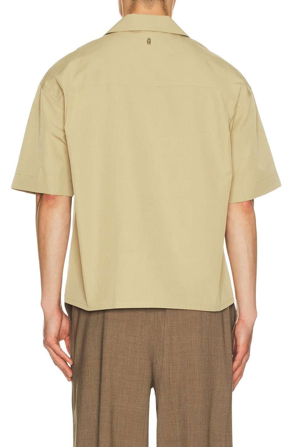 Open Collar Short Sleeve Shirt
