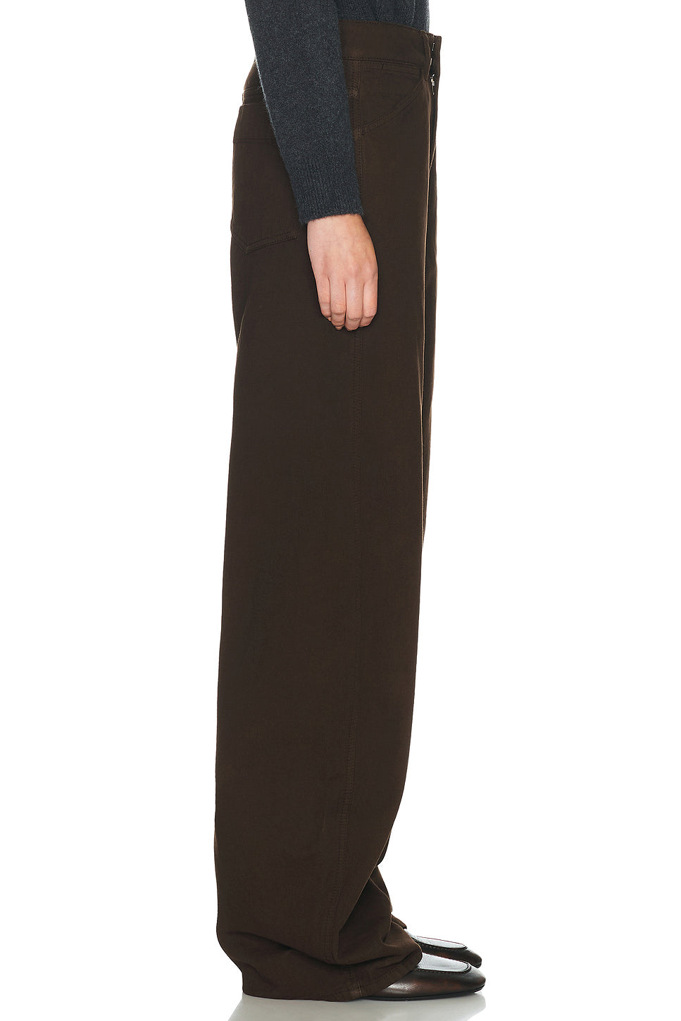 High Waisted Curved Pants