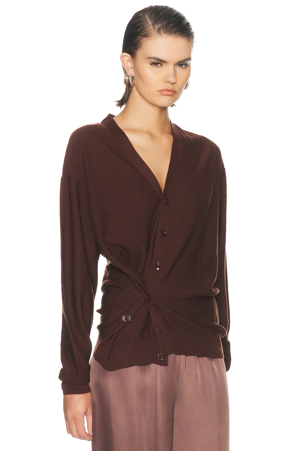 Relaxed Twisted Cardigan