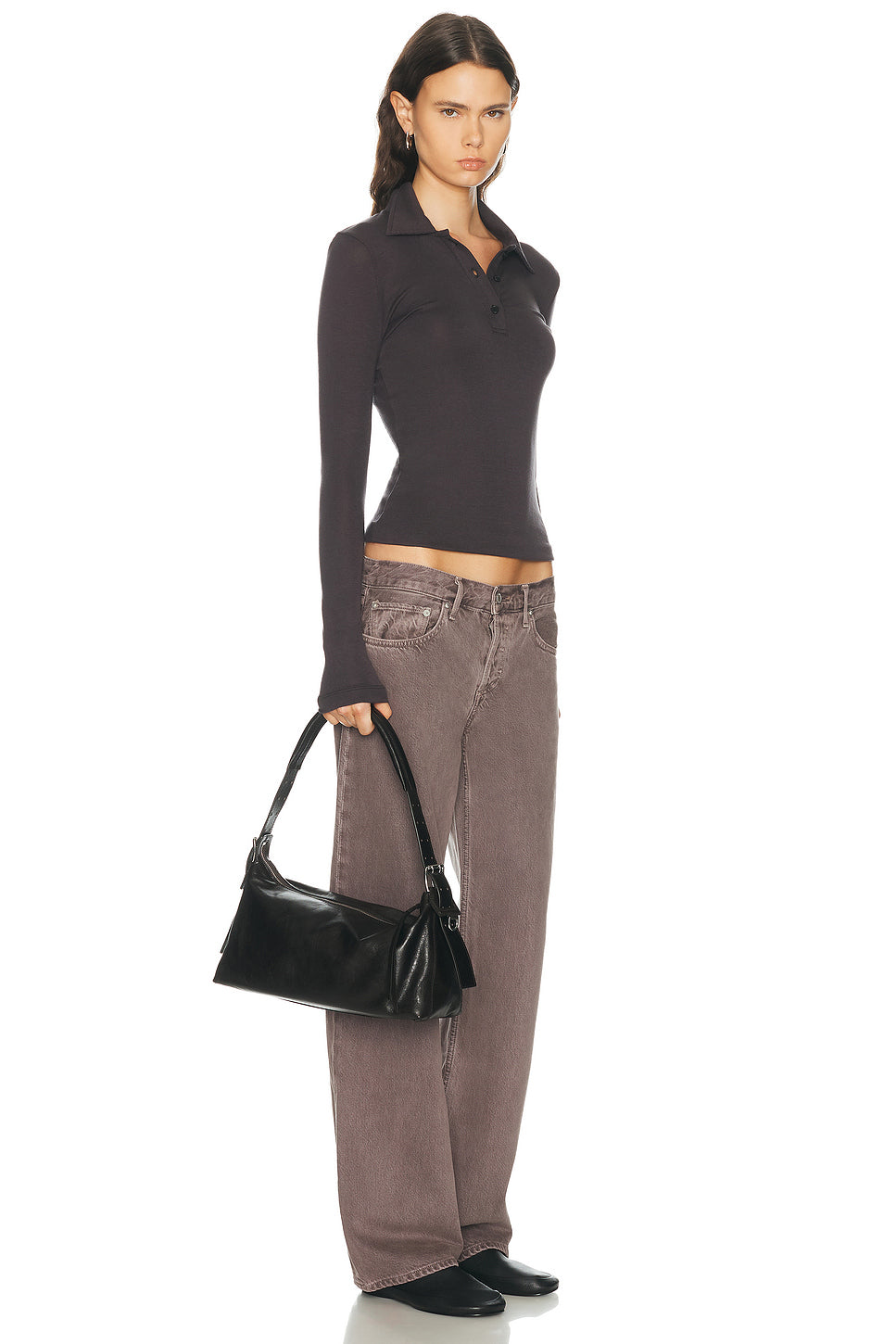 Belted Baguette Bag