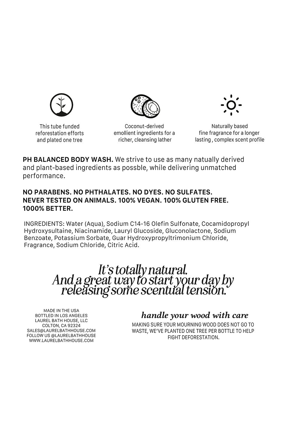 Mourning Wood XL Body Wash