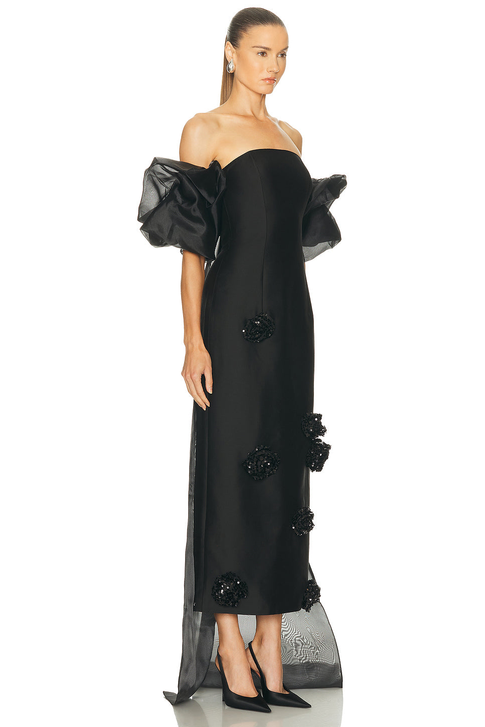 Zayna Embellished Maxi Dress & Cape Set