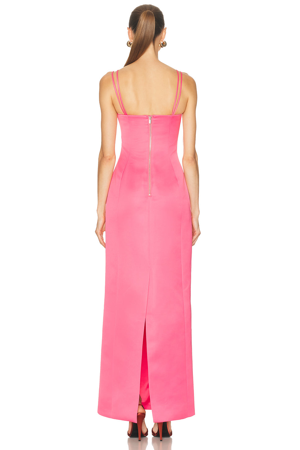 Arianna Applique Floral Maxi Dress in Peony Print