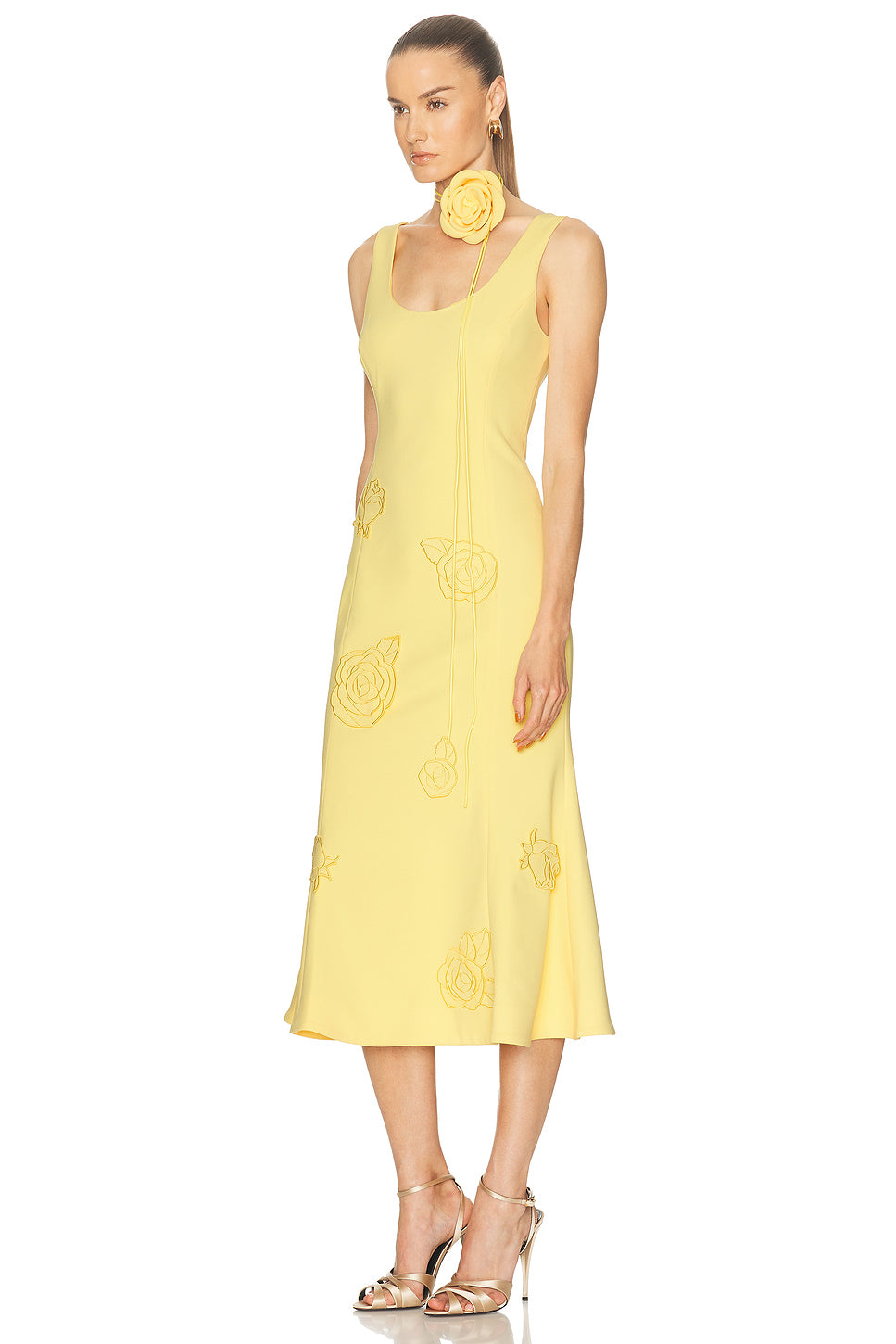 Emily Applique Midi Dress