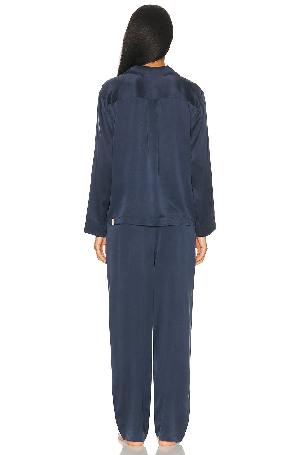 Washable Silk Long Sleeve Pant Pajama Set