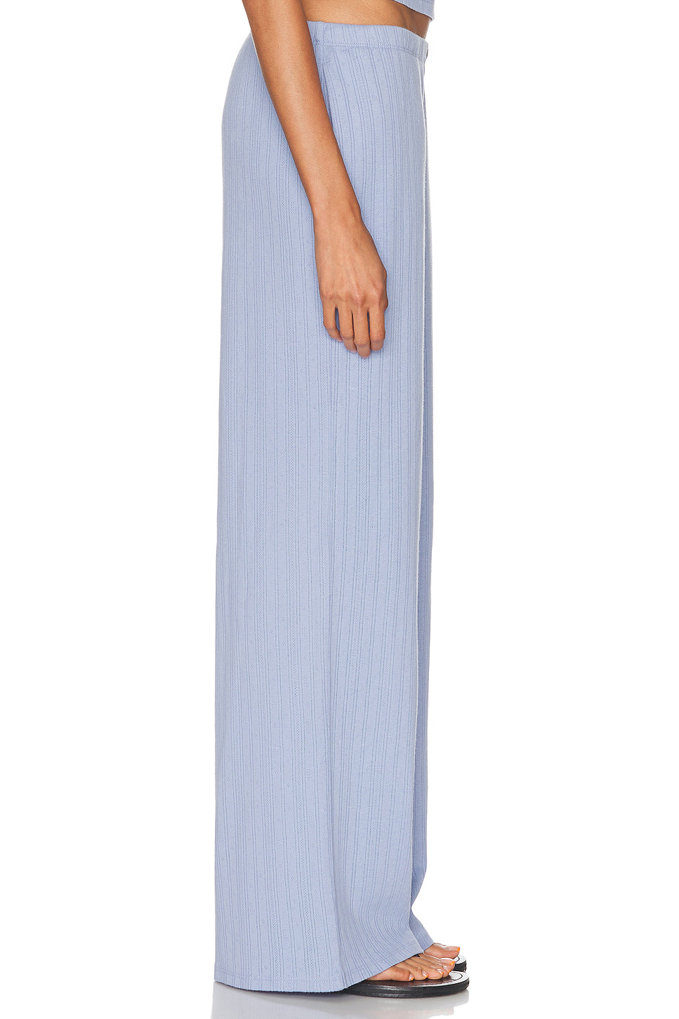 Pointelle Wide Leg Pant