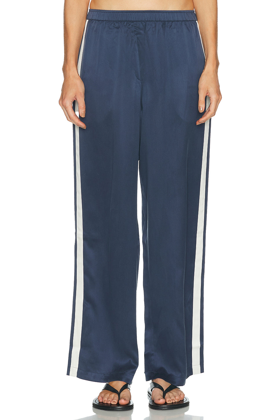 Washable Silk Side Stripe Pant
