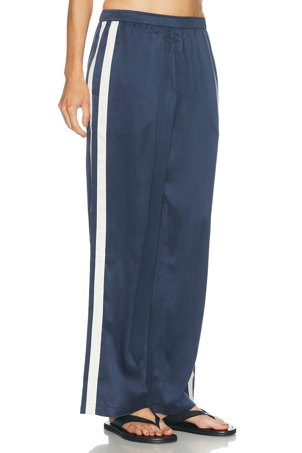 Washable Silk Side Stripe Pant