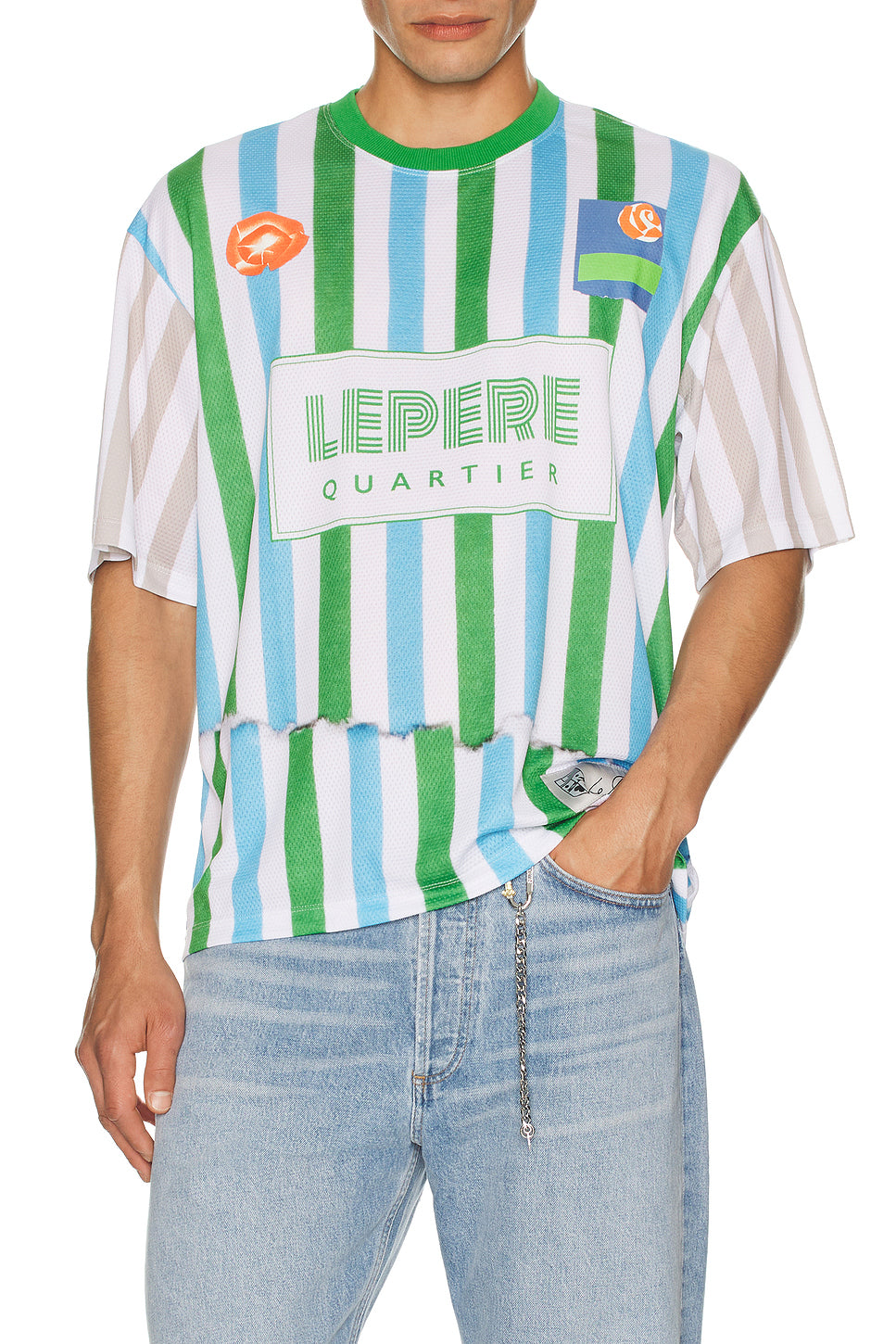 Le Pre LPFC Mesh Tee in Multi