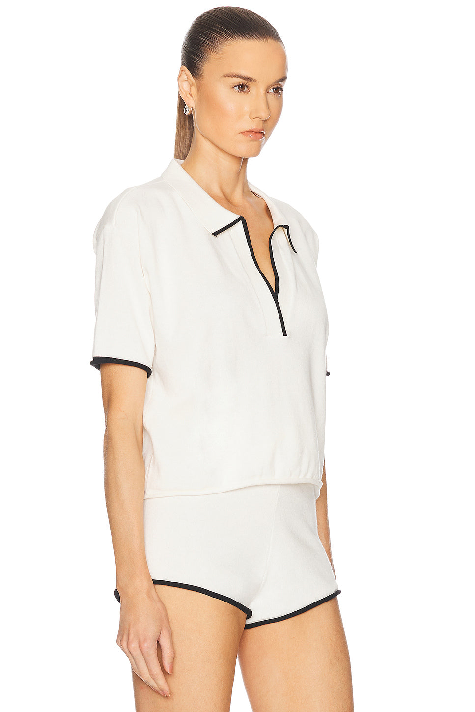 Josie Boxy Knit Polo Top