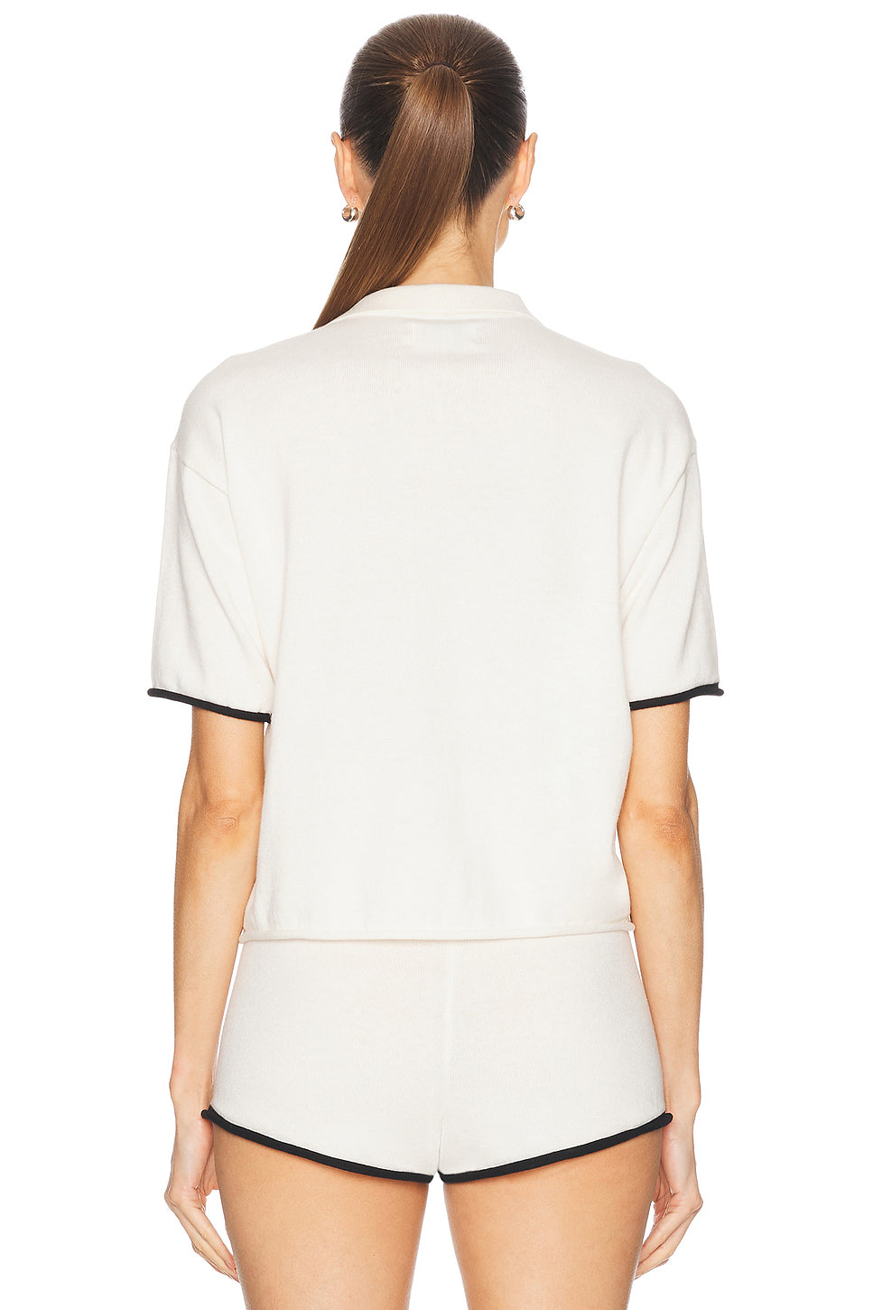 Josie Boxy Knit Polo Top