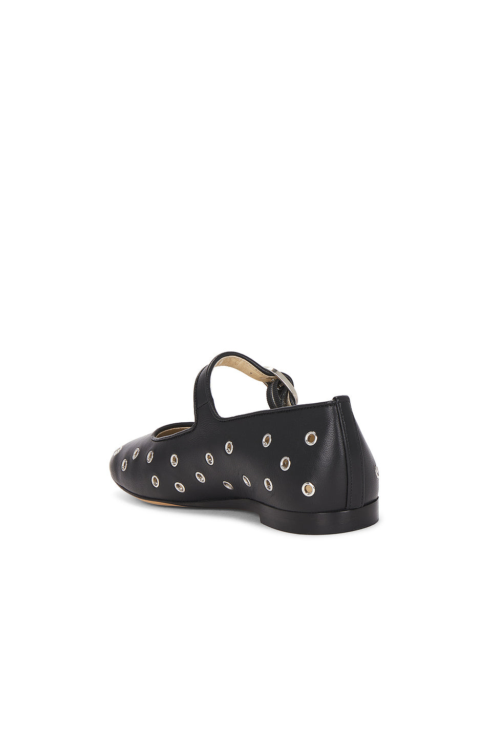 Classic Eyelet Studded Leather Mary Jane