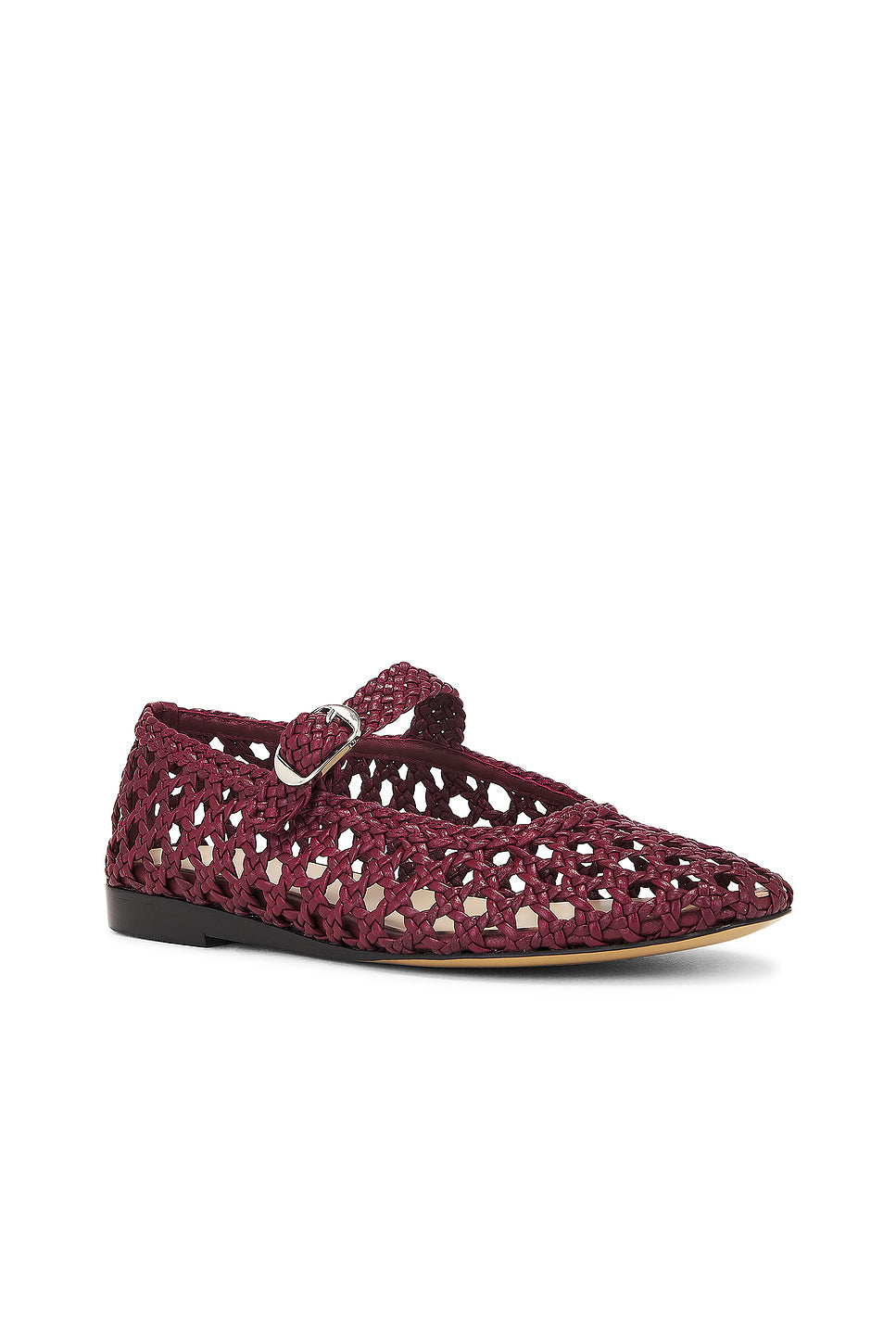 Mary Jane Woven Flat