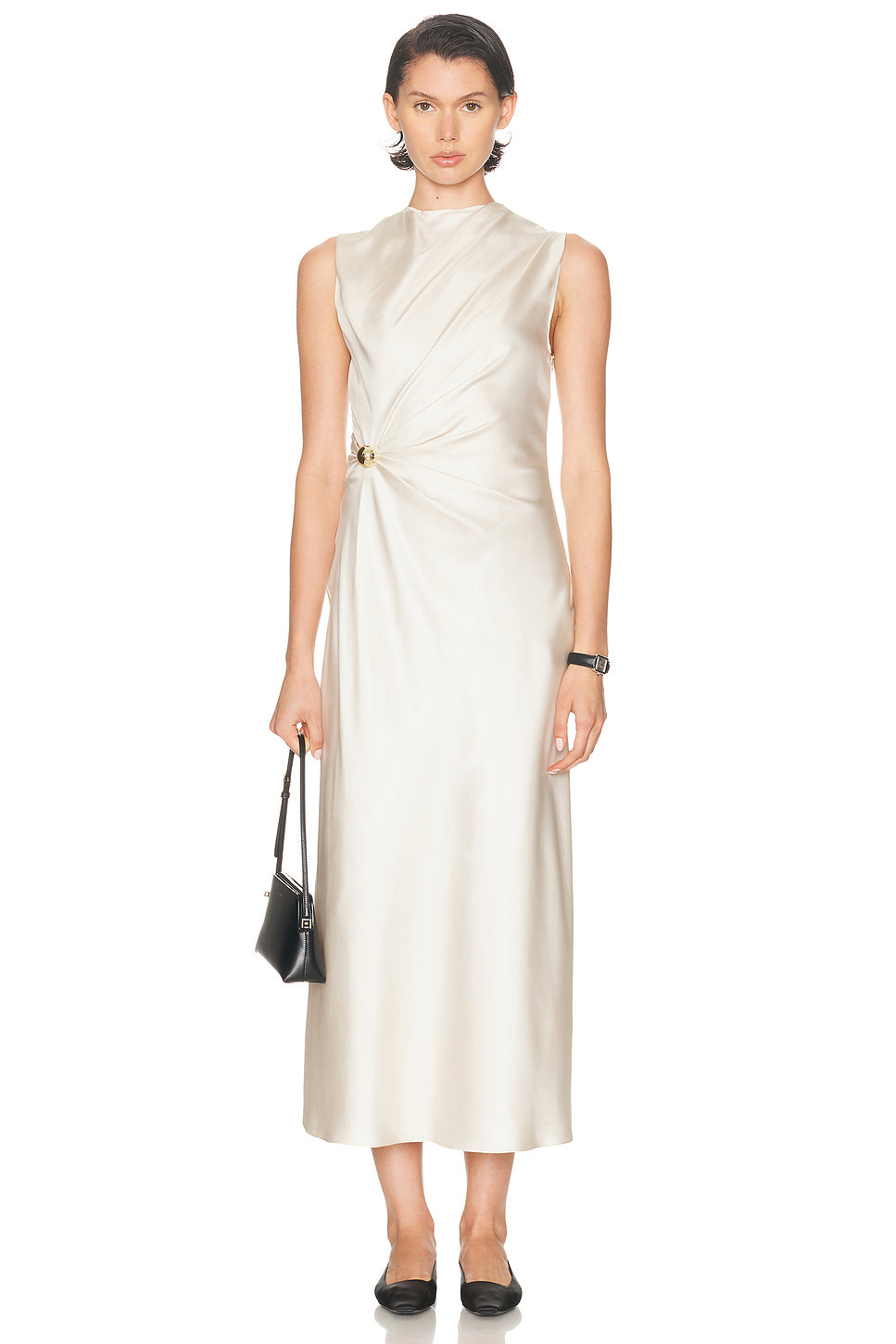 Roan Sleeveless Draped Dress