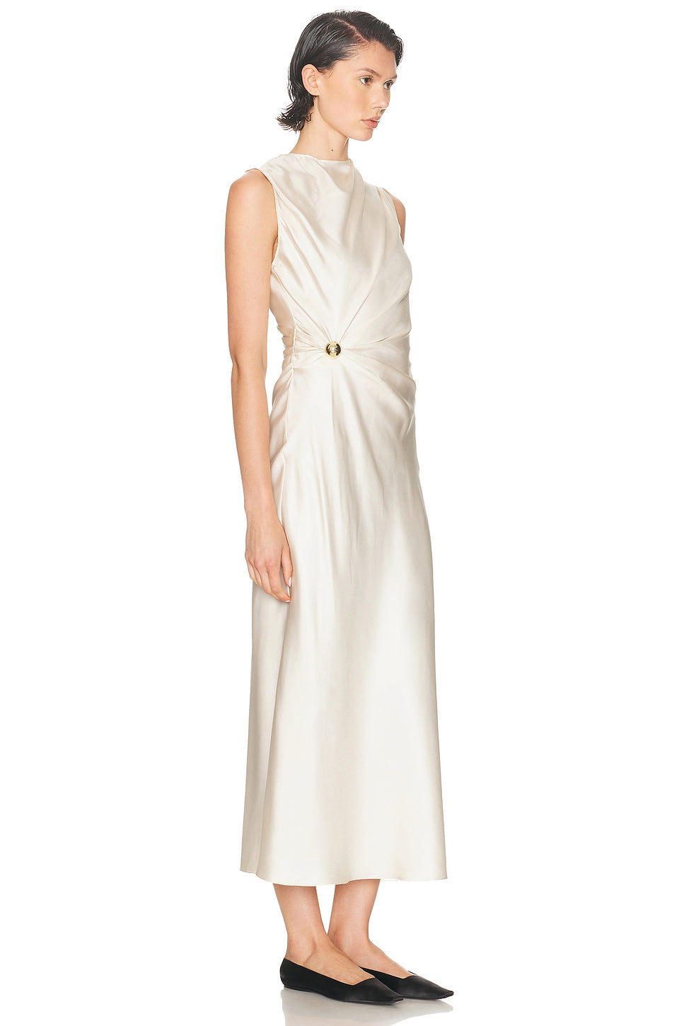 Roan Sleeveless Draped Dress