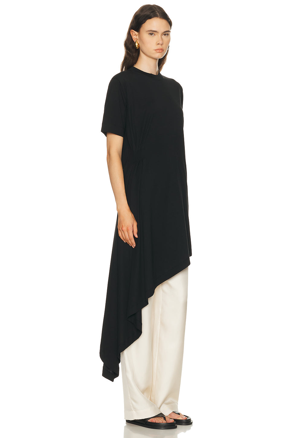 Igari Asymmetric Pleated Dress