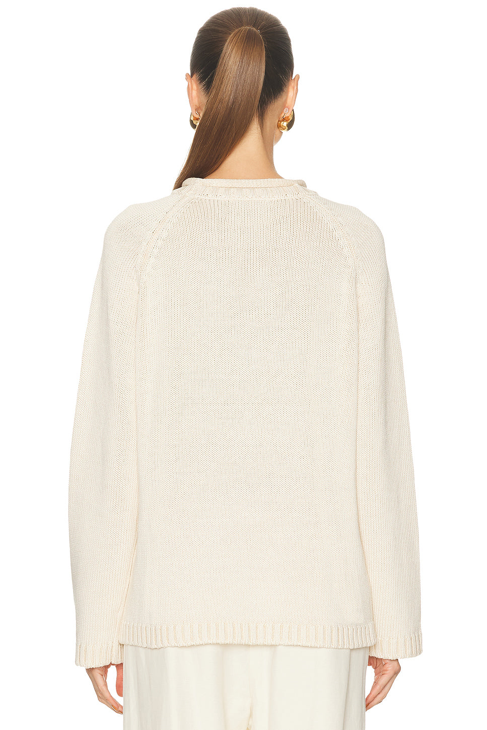 Zima Rolled Collar Raglan Sweater