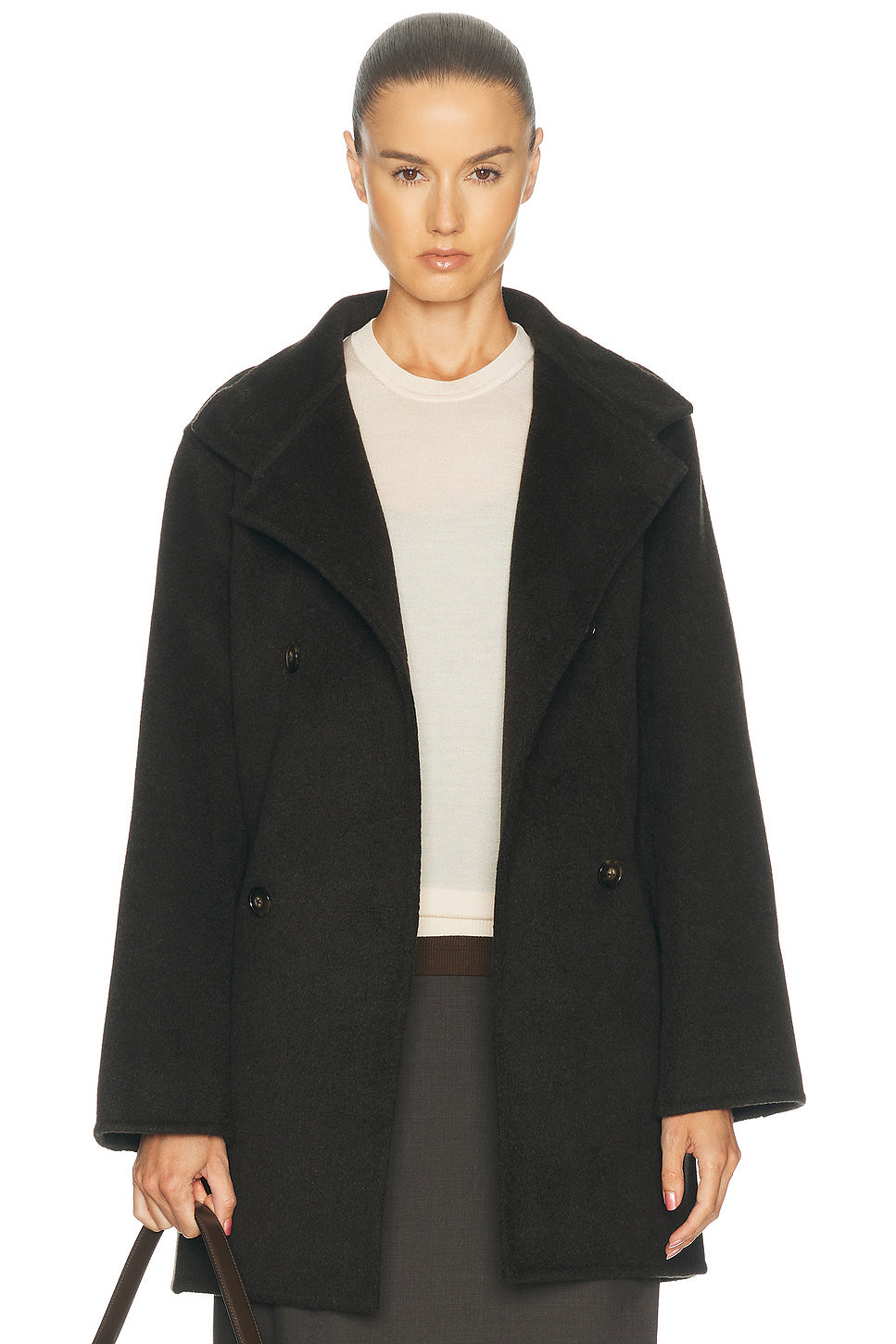 Olmo High-neck Double Breasted Coat
