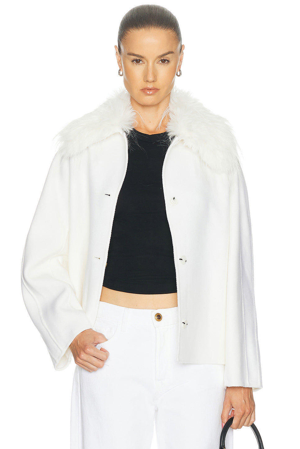 Rafe Jacket With Removable Faux Fur Collar