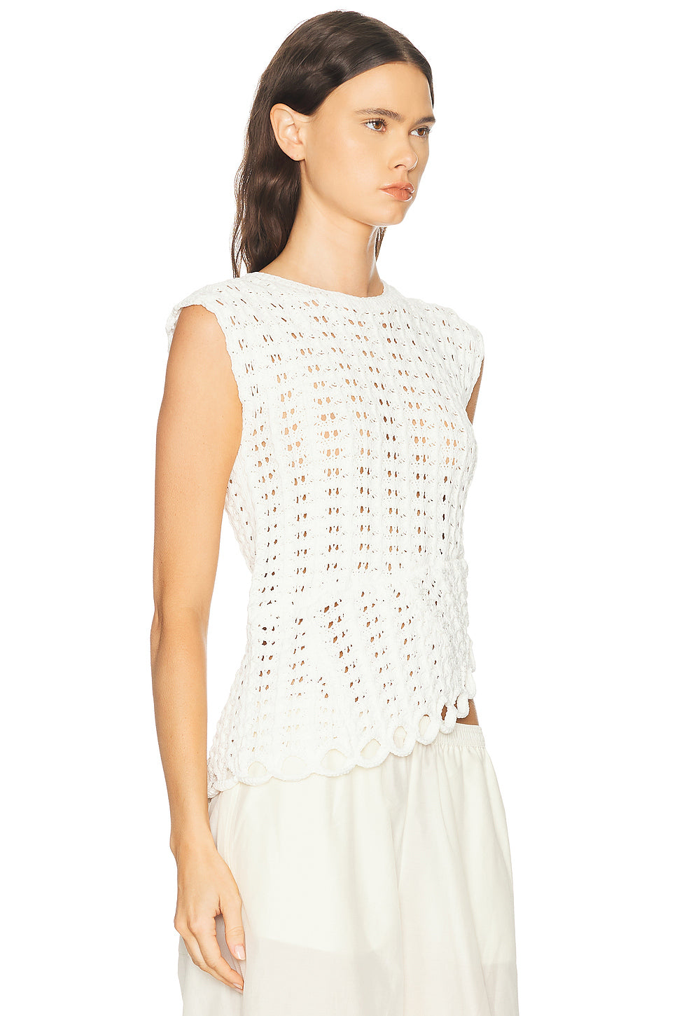 Saez Asymmetric Sleeveless Top