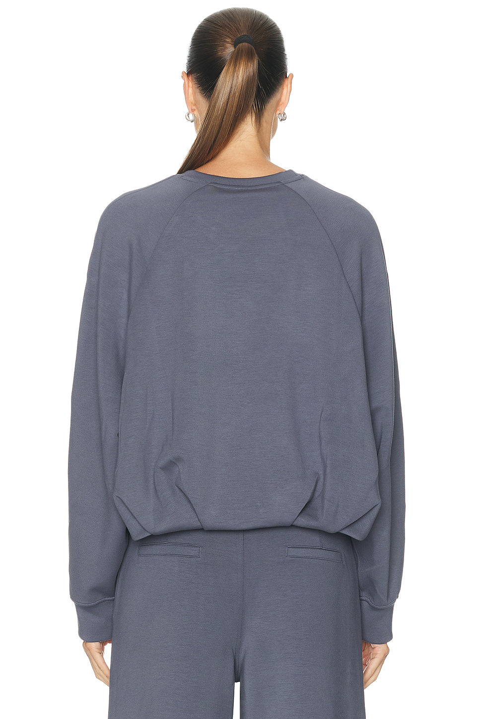 LuxeTouch Oversized Crewneck Sweatshirt