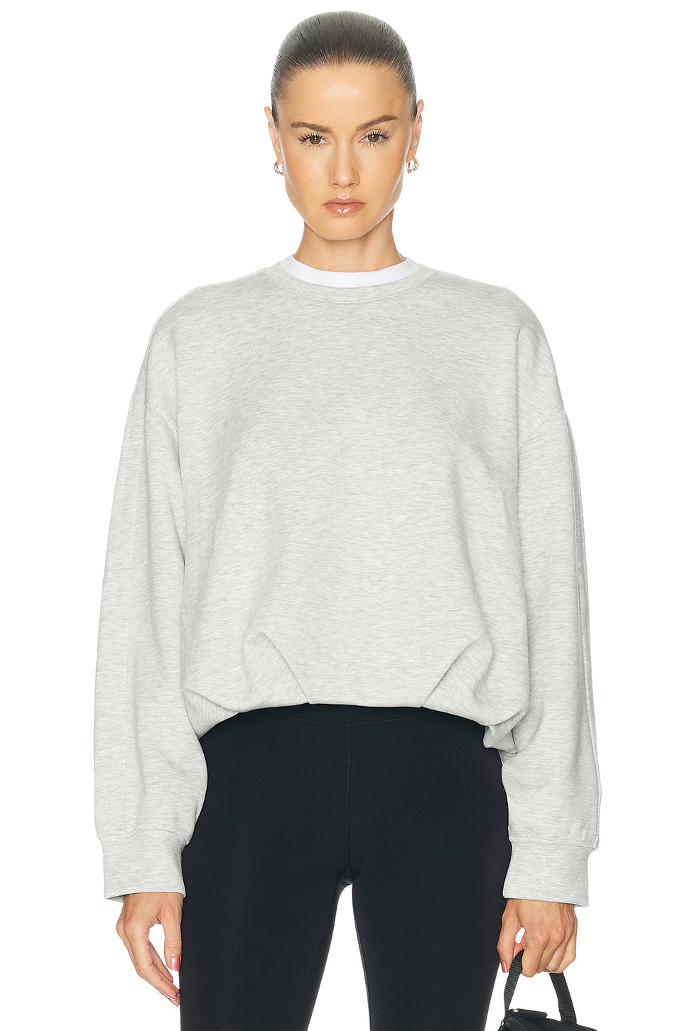 LuxeTouch Oversized Crewneck Sweatshirt
