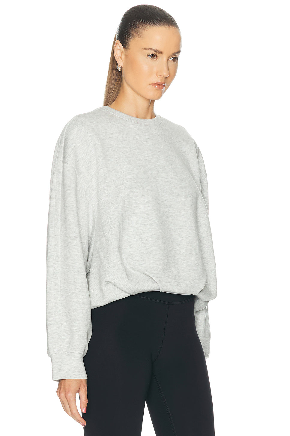 LuxeTouch Oversized Crewneck Sweatshirt
