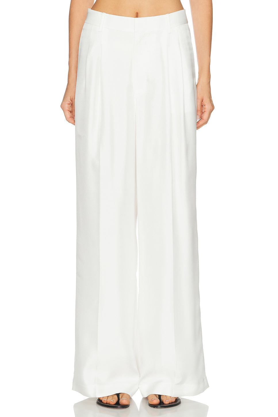 Wide Leg Tailored Trousers