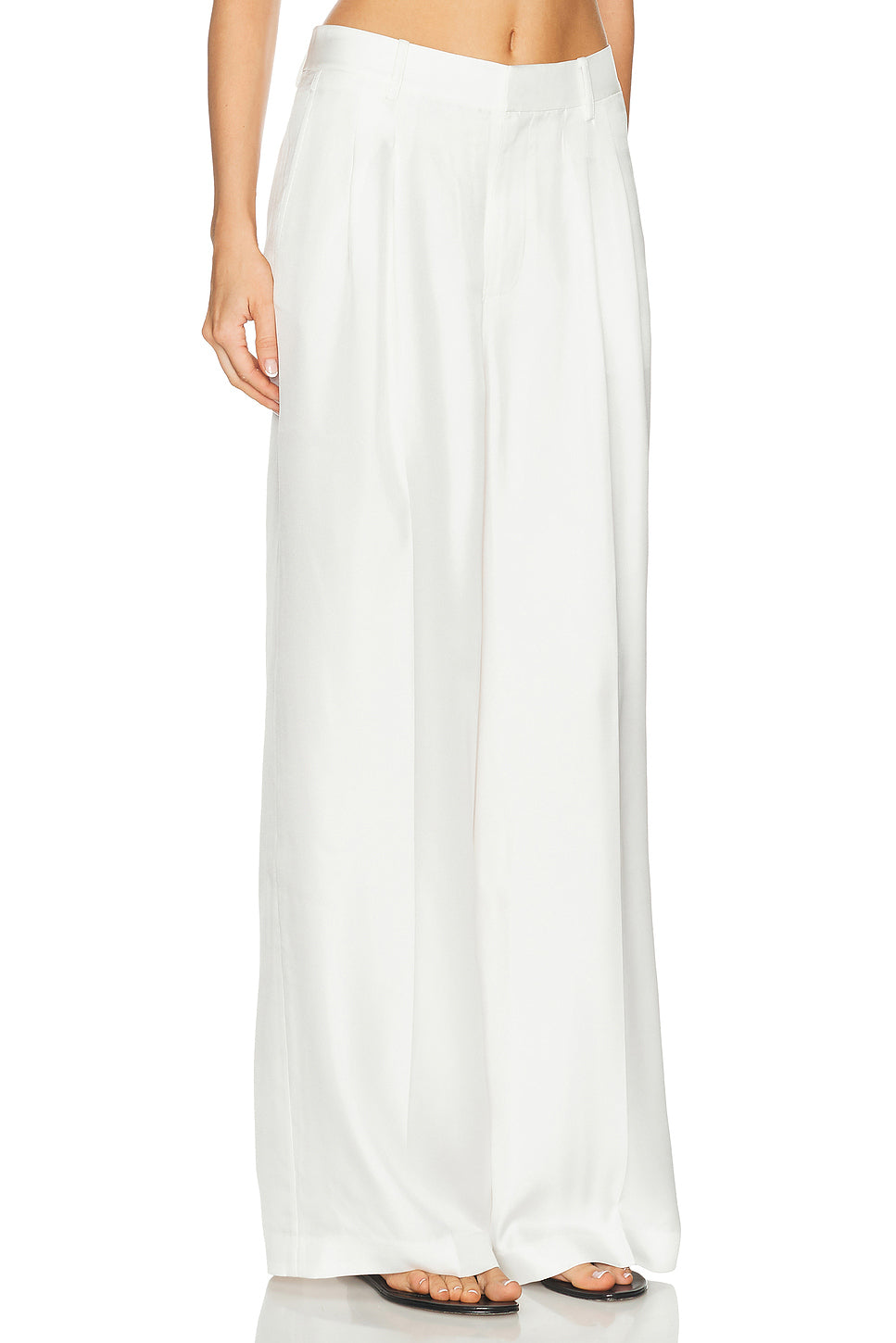 Wide Leg Tailored Trousers