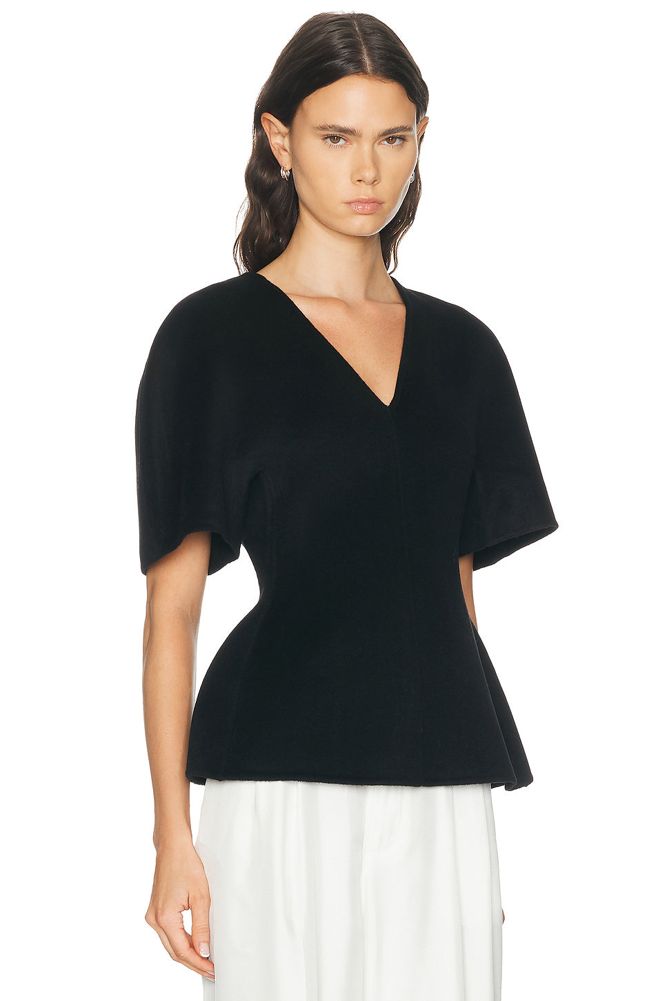 Double V Neck Top