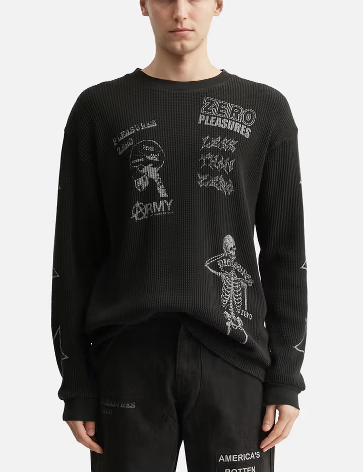 Zero X Pleasures Misled Thermal Long Sleeve
