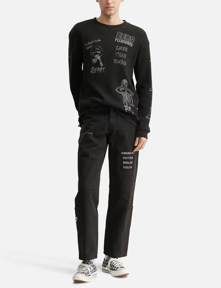 Zero X Pleasures Misled Thermal Long Sleeve