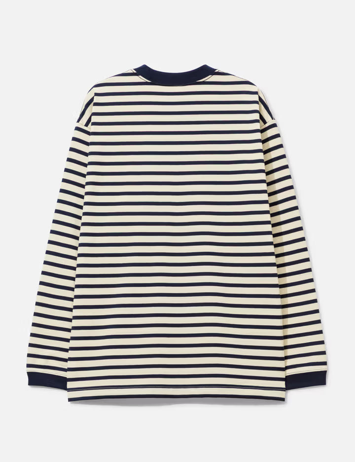 Stripe Pocket Long Sleeves T-Shirt